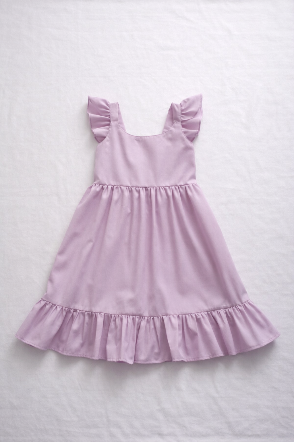 vestido lila en lino