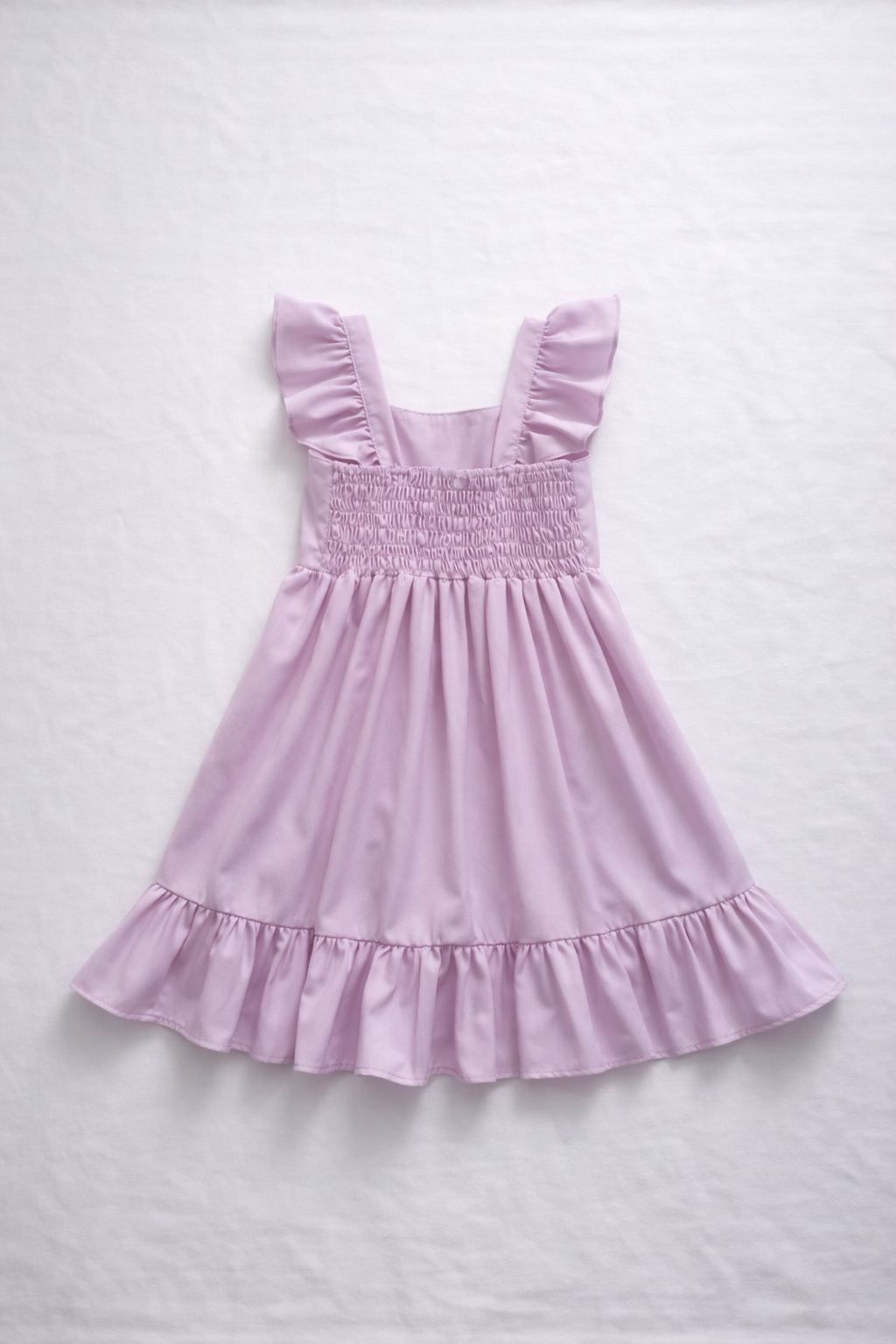 vestido lila en lino