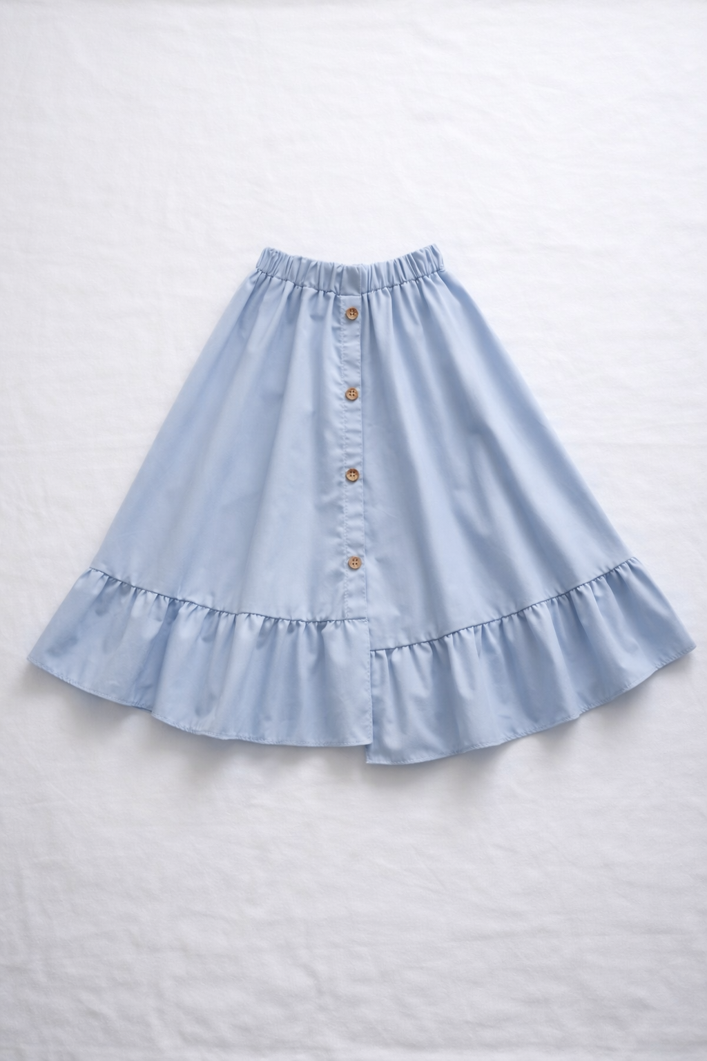 Set Blusa y Falda Azul en Popelina